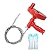 Drain Snake, Plumbing Snake, Drain Auger Clog Remover Plumbing Pipe Unblocker Cleaner, Sewer/Bathtub Drain/Kitchen Sink Cleaner, With Gloves By KINGLEV