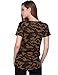 HaoDuoYi Womens Camo Camouflage Jersey Longer V Neck Top Tee T Shirt