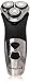 Remington R8150XBCDN Rotary Shaver, Men's Electric Razor, Electric Shaver, Black