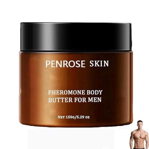 Penrose Skin pheromone Body Butter for Men, Penrose Moisturizer & Scent Balm, Long-Lasting Hydration & Attractive Fragrance, Alcohol-Free, For Dry Sensitive Skin (1pcs)