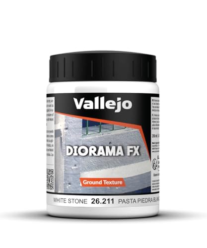 Peinture de maquette texturée Vallejo 200 ml - Choix de textures varié White Stone Paste