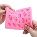 BAKHUK 35 Cavity Rose Flower and Leaves Fondant Candy Mold, Silicone Melt Candy Mold for Chocolate, Wedding and Birthday Cake Decoration