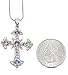 SheridanStar Cross Pendant Necklace, Religious Christian Jewelry Gifts for Girls, Teens, Women (Multi)