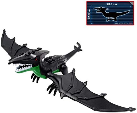 Longshow High Simulation Dinosaur - Hot Large Indominus Rex Dinosaur Toy Jurassic World Dinosaur Figure Blocks Static Dinosaur Figures Decoration Raptor Toys Set CE (Black)