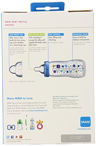 MAM Baby Bottle, Unisex, 11 Ounces, 2-Count