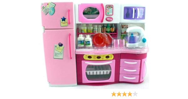 Amazon Com Girl Fun Toys Pink Kitchen With Blender Over Fridge Micro Wave Barbie Size Toys Games Amazon Com Girl Fun Toys Pink Kitchen With Blender Over Fridge Micro Wave Barbie Size Toys Games