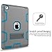 TOPSKY Compatible with iPad 2 Case,iPad 3 Case,iPad 4 Case,iPad 2/3/4 Kids Proof Case,Heavy Duty Shockproof Rugged Kickstand Protective Cover Case for iPad 2nd/3rd/4th Generation Retina(A1416/A1458) Grey Blue