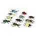 12pcs Plastic Insect Beetle Model Toy Multi-color