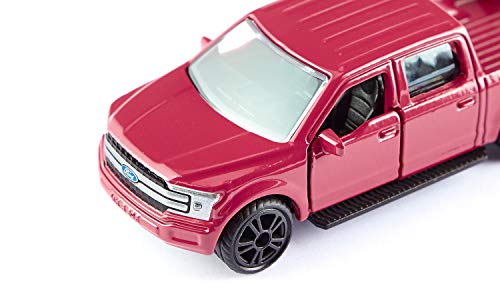 siku 1535, Ford F150, Rot, Metall/Kunststoff, Bereifung aus Gummi, Spielzeugauto für Kinder, Öffenbare Türen – Bild 5