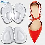 DALIVA® Ball of Foot Cushions - Metatarsal Pads Forefoot Pad - Metatarsal Cushion Mortons Neuroma - Metatarsal Foot Pads - Gel Foot Cushion for Heels - Shoe Inserts for Women (White)