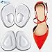 DALIVA® Ball of Foot Cushions - Metatarsal Pads Forefoot Pad - Metatarsal Cushion Mortons Neuroma - Metatarsal Foot Pads - Gel Foot Cushion for Heels - Shoe Inserts for Women (White)