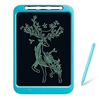 WINDEK Mibro LCD Writing Tablet 12 inch Electronic Kids Tablets Pads, Writing & Drawing Doodle Board, Portable Erasable Ewriter with Smart Stylus&Memory Lock for Home, School and Office (Blue)