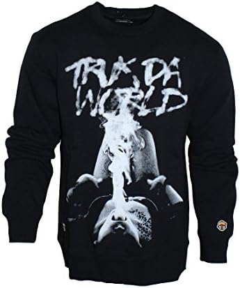 TRUKFIT Truk Da World Crewneck Sweater (M, Black)