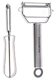 Stainless Steel Vegetable and Fruit Handheld Peeler, Set of 2