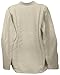 Mens Tunic Muslin Cotton Cream Colored 3-button Loop Closure, Mandarin Collar (Medium)