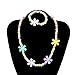 Kids Jewelry Colorful Flower Fashion Jewelry for Girls Necklace Bracelet Set For Little Girls Children