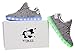 Tokee Unisex Led Light Up Shoes USB Cable Charging Luminous Sneakers