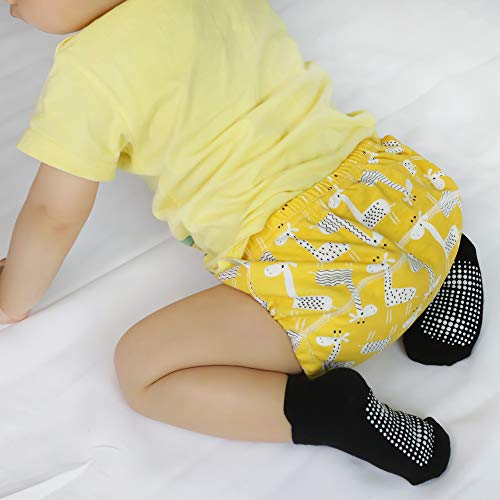 Toddler Infant Boys Girls Grip Ankle Socks Non Slip Anti Skid Socks 6 Pairs Socks Gift Set (3-5 years, 6 pack boys)