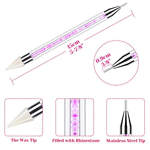 image for Anezus 4Pcs Wax Pencil for Rhinestones, Rhinestone Pickup Tool Jewel G