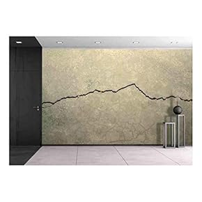 Cracking Concrete - Removable Wall Mural | Self-Adhesive Large Wallpaper - 66x96 inches
