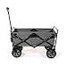 Mac Sports Collapsible Folding Steel Frame Outdoor Garden Camping Wagon, Gray