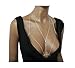 Fashion 21 Women's Sexy Simple Stone Body Chain Jewelry Bikini Bra Chain (Silver Tone)