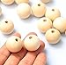 RERIVER 16mm Unfinished Natural Wooden Round Beads (3/4