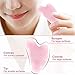 Jade Roller & Gua Sha Scrapper, Abody Facial Massager Roller Set for Skin Rejuvenate, Removing Wrinkles of Face, Eyes, Neck, Body Puffiness, Sliming and Firming, Natural Rose Quartz Roller