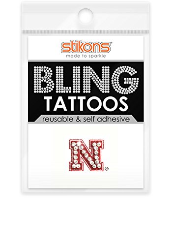 Nebraska Cornhuskers Bling Tattoos (1)