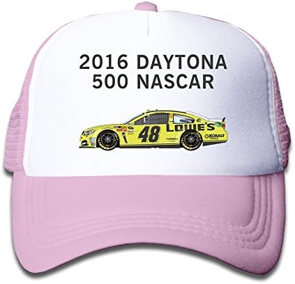 ROUNG 2016 Daytona 500 NASCAR Youth Children Girl Boy Kids Baseball Cap Pink
