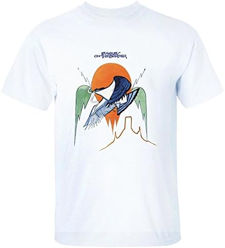 WanDi Men's Eagles On the Border Crew Neck T-shirt white S