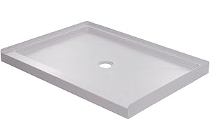 Miseno MNOSB4842 48" x 42" Rectangular Shower Base with Single Threshold and Center Drain - White