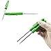 Pocket Magnetic Screwdriver Set of 2 Pieces - Phillips And Slotted With Magnet Top - Green