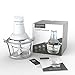 Food Chopper - Elechomes 1.8 L Glass Bowl Food Processor with 4 Titanium Coated S-blades, 2 Speeds Option with 300 W Powerful Motor