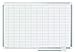 MasterVision gridded Magnetic Steel Dry Erase Planning Board, 1 x 2 Grid, 36 x 24, White Surface, Silver Aluminum Frame