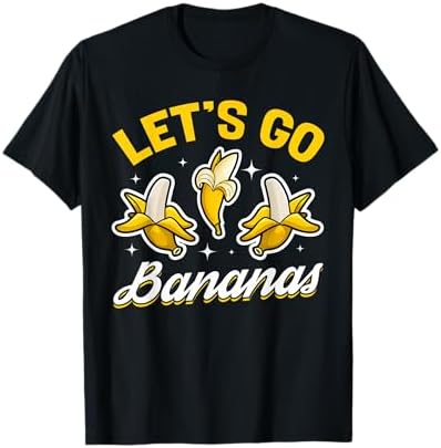 Amazon.com: Funny Let's Go Bananas Cool Banana T-Shirt : Clothing