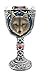 Atlantic Collectibles Large Magical Celtic Blue Remus Ancient Gray Wolf Goblet Chalice Cup Figurine 8oz