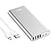 BONAI Power Bank 20000mAh External Battery Pack (Thinnest Aluminum)(Ultra High Capacity) 4 USB Output Ports Portable Charger High-Speed Charging for iPhone 13 12 11 XS 8 7 Samsung S9 S8 - Sliver