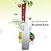 KEEMAKE Nakiri Knife Japanese Vegetable Knife 7 Inch, Sharp German High Carbon Stainless Steel Asian Kitchen Knife, Usuba Knife with Red Pakkawood Handle