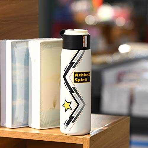FEIJIAN Thermos Insulated Water Bottle Sport Water Bottle, 17 oz (500 ml)