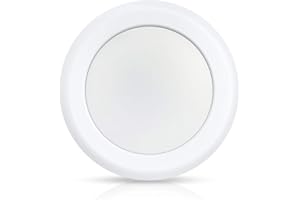 ECOELER 6 Inch 5000K Dimmable Aluminum Baffle White Trim LED Disk Light, 16.5W,1000Lm Day Light LED Flush Mount Ceiling Fixture for Home Improved, Energy Star & ETL Listed Approved