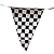 Plastic Checkered Pennant Banner (2 Banners)