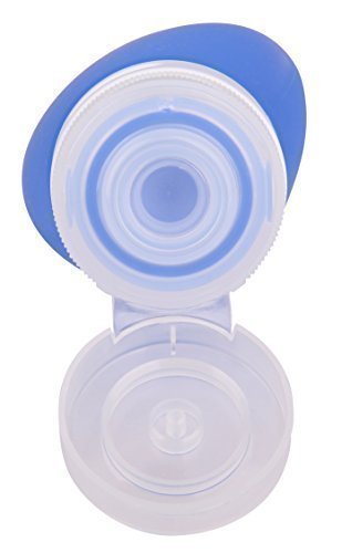 iNeibo 3.3 oz set of 4 Silicone Travel Bottles TSA Airline Carry On Approved Squeezable Refillable Travel Containers For Shampoo, Conditioner, Lotion, Toiletries (4, 3.3oz)