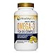 HealthyLife Fish Oil Omega 3 Liquid Burpless Pills 400mg Epa 300mg DHA 1000 mg Finest Essential Fatty Acids Supplements for Adult Women Men Supports Heart Brain Joint Health