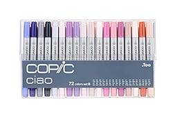 Copic Premium Artist Markers - 72 Color Set A - Intermediate Level