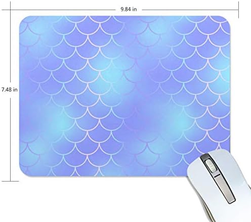 Blud Mermaid Tail Mold Rectangle Creative Painting Durable Comfortable Waterproof Smooth Work Home Extra Large Gaming Mouse Pads