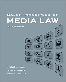Major Principles of Media Law, 2016 Major Principles of Media Law, 2016
