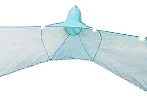 Fiskenet Fishing Net Small Mesh Trap Trawl Fishing Cage Floats Folding Crab River Blocking Shrimp Cage (3-2-1m), Fiskenet0817-aaaaaaa