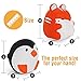 Chuchik Squishy Toy For Stress Relief. Kawaii Slow Rising and super soft Squishies with sweet Scented. 2 pack (Penguin & Hamster)