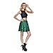 AISKLY Fish Scales Skirts Women Casual Cute Above Knee Mini Flared Skater skirt, YL-2001, X-Large